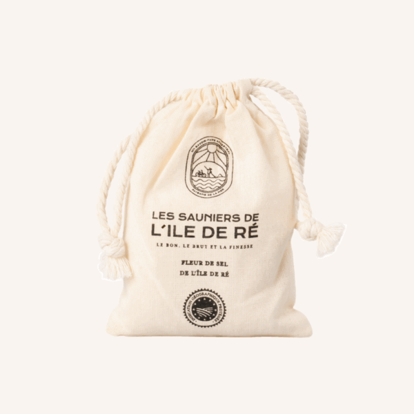 Sachet toile fleur de sel de l'île de Ré 125g