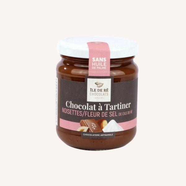 Chocolat à tartiner aux Noisettes et à la Fleur de Sel de l'Île de Ré