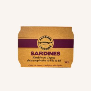 Sardines flambées au Cognac de la Coopérative de l'Île de Ré 115g
