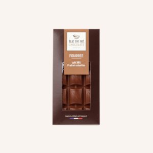 Tablette de chocolat au lait fourrée Praliné