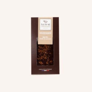 Tablette de chocolat noir 67% Eclats de Caramel