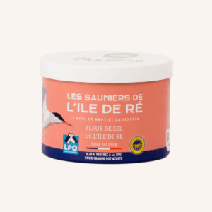 Fleur de Sel pot carton 150g partenariat LPO