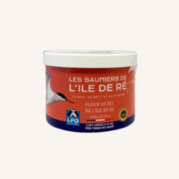 Fleur de Sel pot carton 150g partenariat LPO