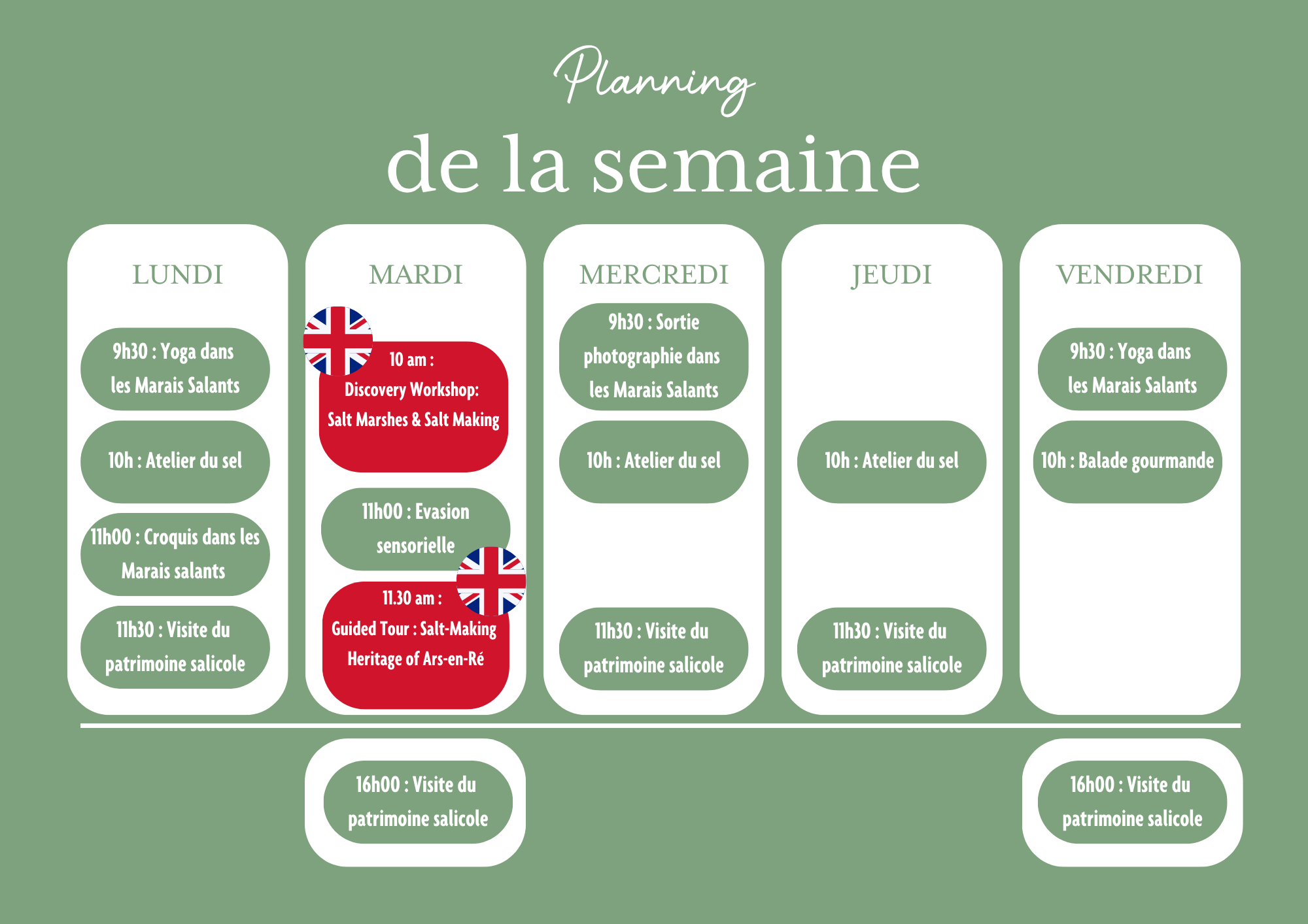 Planning A4 semaine enfant rouge rose vert mignon illustré (5)